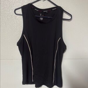 Spyder Black and White Athletic Tank Top
